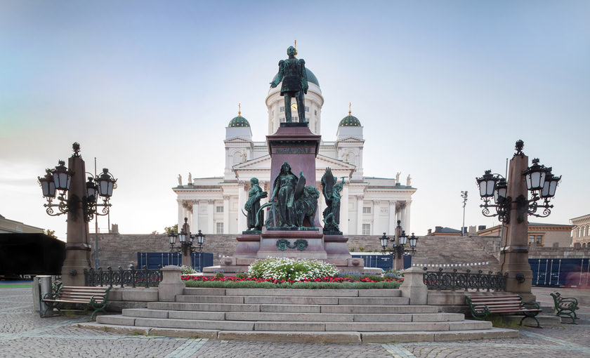 Standbeeld in Helsinki