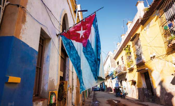 zelfgemaakte cubaanse vlag