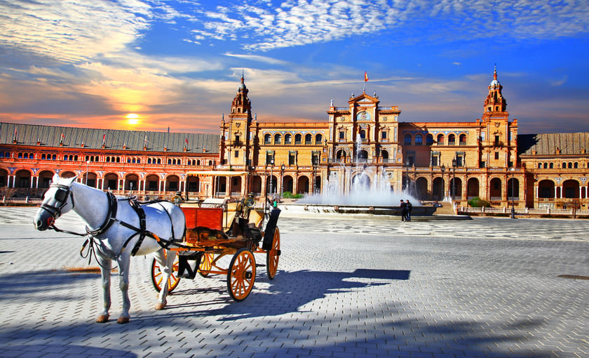 Plaza de Espana in Sevilla