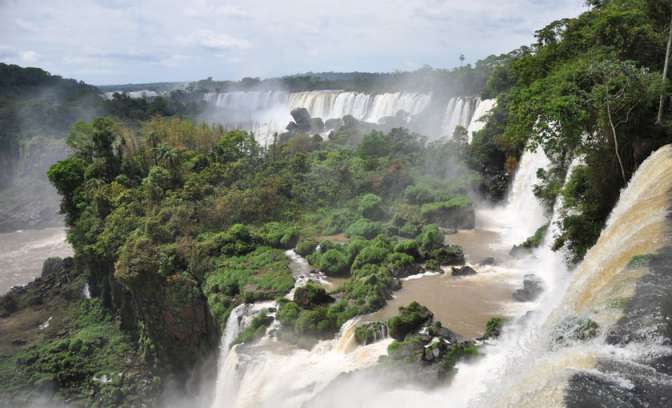 Waterval Iquaçu in Zuid-Amerika