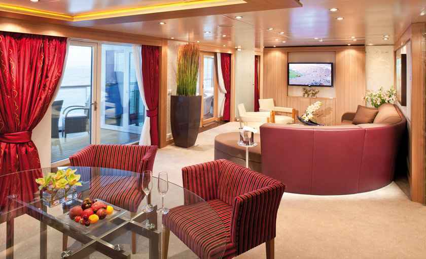 Wintergarden suite Quest schip Seabourn