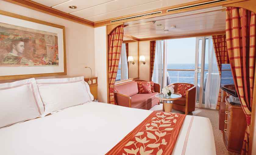 Deluxe Veranda Suite Luxe schip Seven Seas Mariner