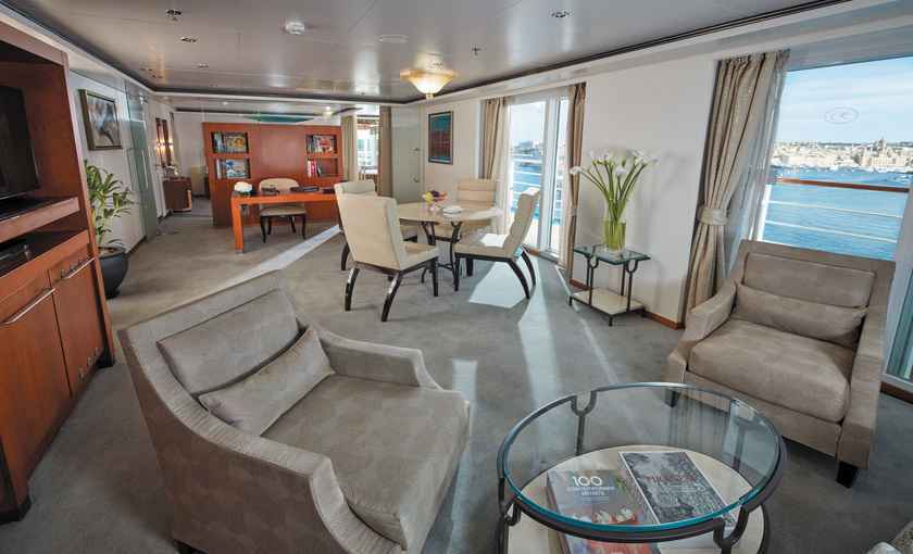 Grand Suite Luxe schip Seven Seas Voyager