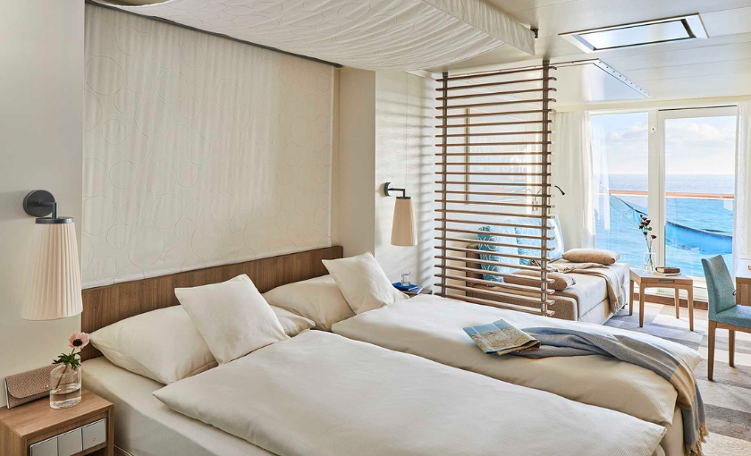 AIDANova Garantie buitenhut met balkon