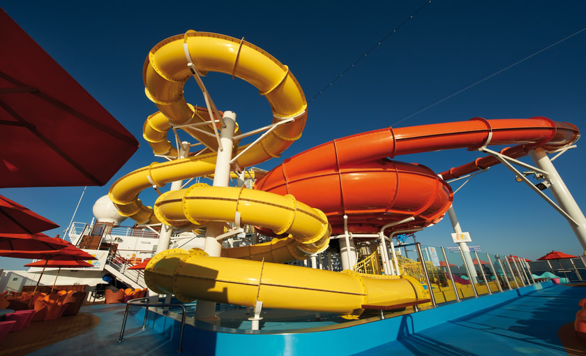 Waterpark voor jong en oud van rederij Carnival 