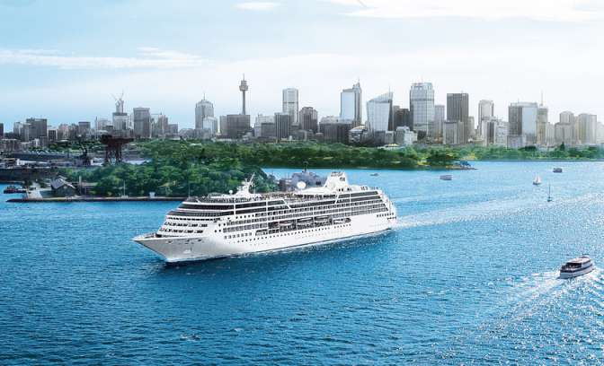 Island Princess op zee 