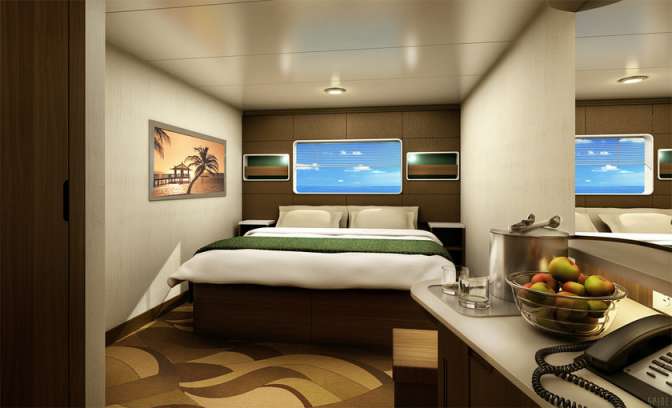 Luxe buitenhut van Norwegian Escape 