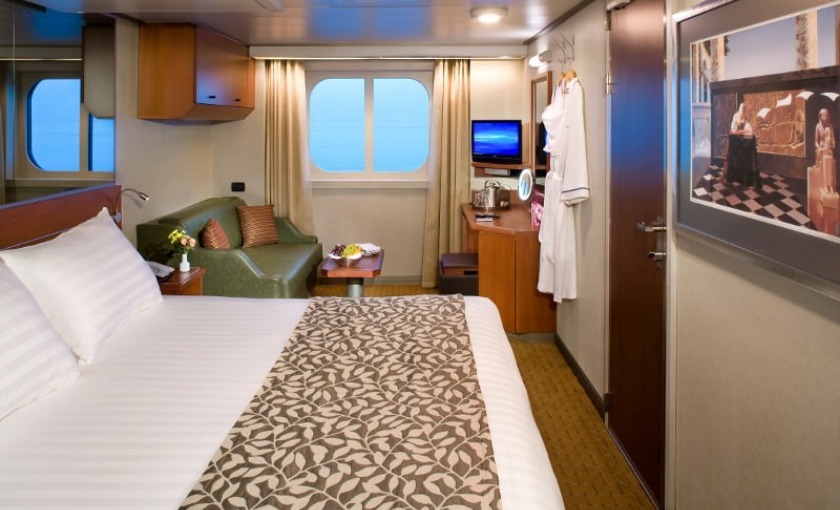 Een buitenhut op de Noordam van Holland America Line