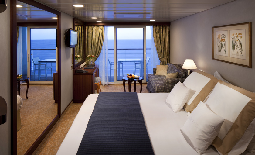 Een balkonhut op de Azamara Quest van Azamara Club cruises