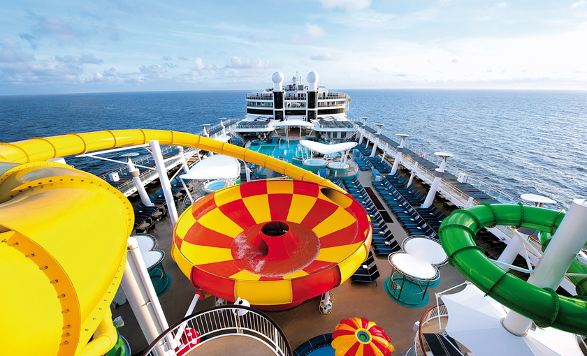 Glijbanen op de Norwegian Epic van de NCL