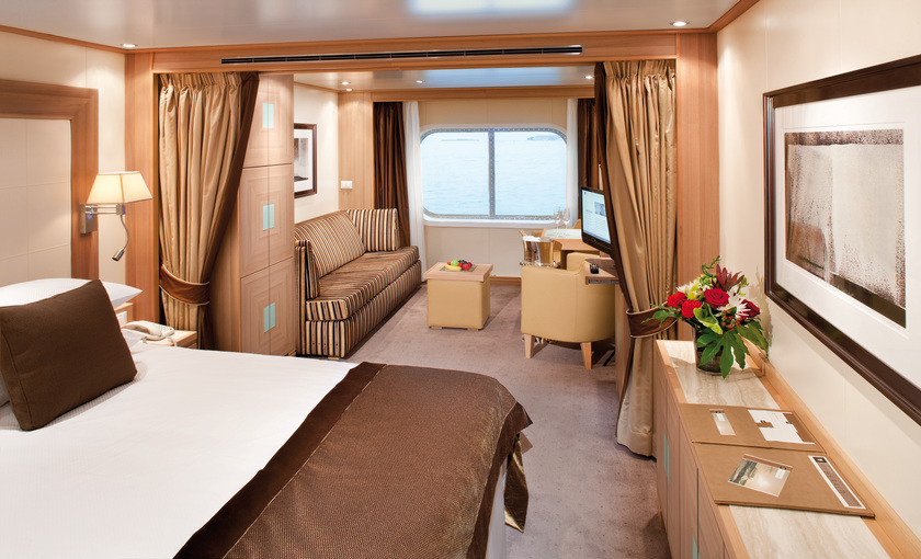Een buitenhut op de Seabourn Quest van Seabourn Cruises