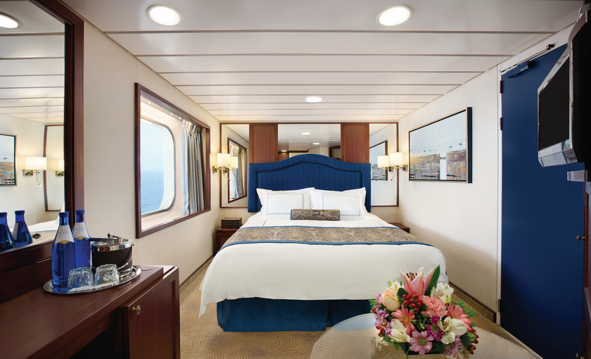 Een buitenhut aan boord van Oceania Sirena can Oceania Cruises