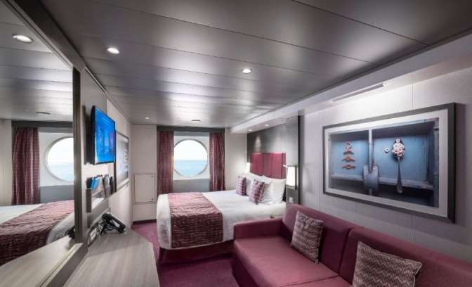 Buitenhut op de MSC Meraviglia