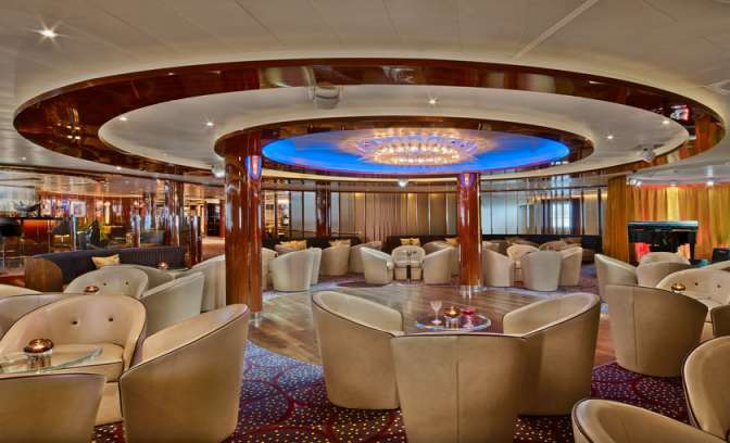 The club luxe clu aan boord van Seabourn Ovation