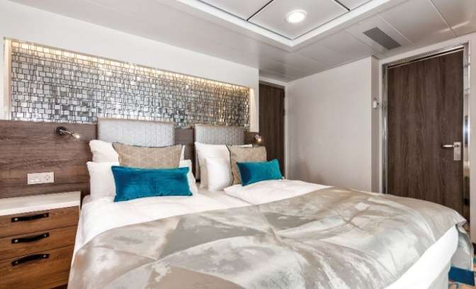 Diamant suite slaapkamer Mein Schiff 5