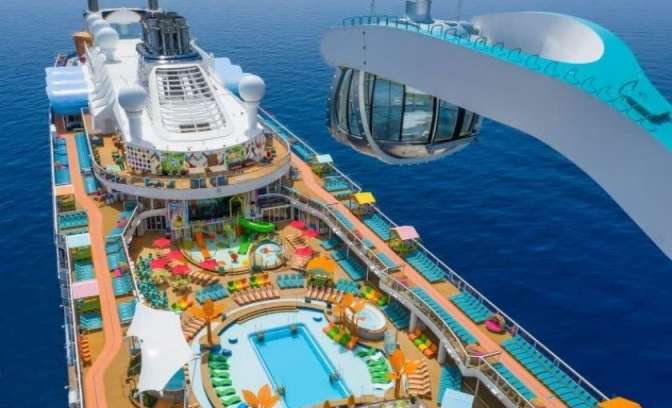 Bovenaanzicht Odyssey of the Seas Royal Caribbean