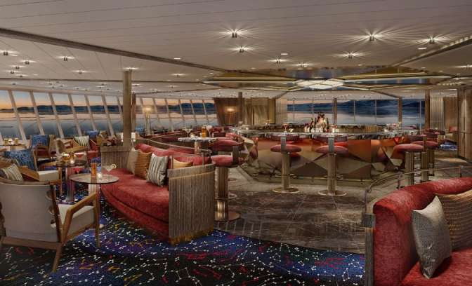The constellation lounge Seabourn Venture