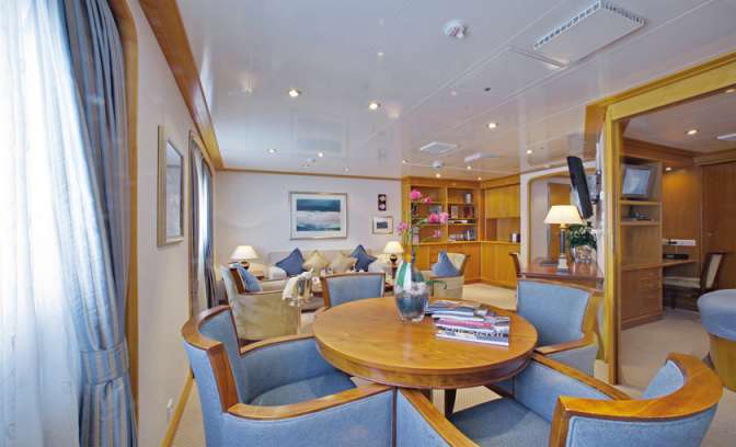 Een suite op de SeaDream I van SeaDream Yacht Club