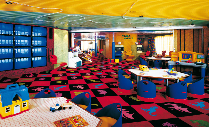 Speelruimte voor kinderen aan boord van Carnival Elation 