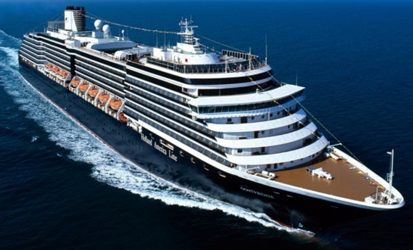 Het volledige schip de MS Oosterdam van Holland America Line