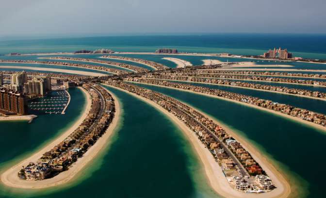 Palm Island in Dubai